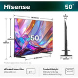 Hisense 50Q7S 50" Smart Tv 4K UltraHD HomeOS HDR10+