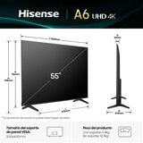 Hisense 55A6Q - 55" - Smart Tv - UltraHD 4K Dolby Audio VIDAA