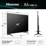 Hisense 65A6Q 65" Smart TV - 4K Dolby Vision HDR10+ Game Mode Plus Alexa VIDAA