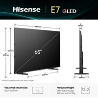 Hisense 65E77Q 65" Smart TV QLED 4K UltraHD VIDAA HDR10