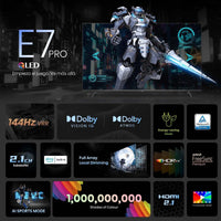 Hisense 75E7NQ PRO 75" QLED UltraHD 4K Gaming TV AMD Freesync Premium Pro