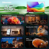 Hisense QLED 32A5S 32" Smart Tv Full HD HomeOS HDR10 HLG Dolby Atmos