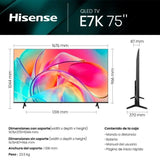 Hisense QLED 75E7KQ - 75" - Smart Tv - Wifi - Ultra HD 4K