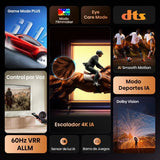 Hisense QLED 85A6Q - 85" Smart Tv 4K UHD Smart Dolby Vision Game Mode DTS Virtual X