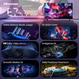 Hisense QLED 85E7S Pro 85" Smart TV UltraHD 144Hz