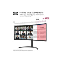 Monitor LG 34WR55QK-B 34" LED VA UltraWide QHD 100Hz Curvo USB-C