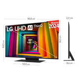 LG 43UT91006LA 43" LED UltraHD 4K HDR10 Pro WebOS24 AI ThinQ
