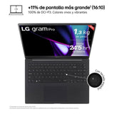 LG Gram 16ZD90SP-A.AX78B - 16" - Intel Core Ultra 7-155H - 32GB - 1TB SSD - GeForce RTX3050 - Freedos