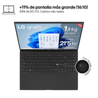 LG Gram Pro 16Z90SP-K.AD75B - 16" - Intel Core Ultra 7 155H - 32GB - 512GB SSD - W11