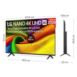 LG NANO 4K UHD AI 55NU850B6LA 55" 4K UltraHD 60Hz Smart TV WebOS HDR10 Pro