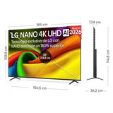 LG NANO 4K UHD AI 85NU8E0B3LA 50" Smart Tv 4K UHD