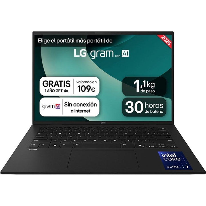 LG Gram 14ZD90T-G.AX78B - 14" - Intel Core Ultra 7-255H - 16GB - 1TB SSD - Freedos