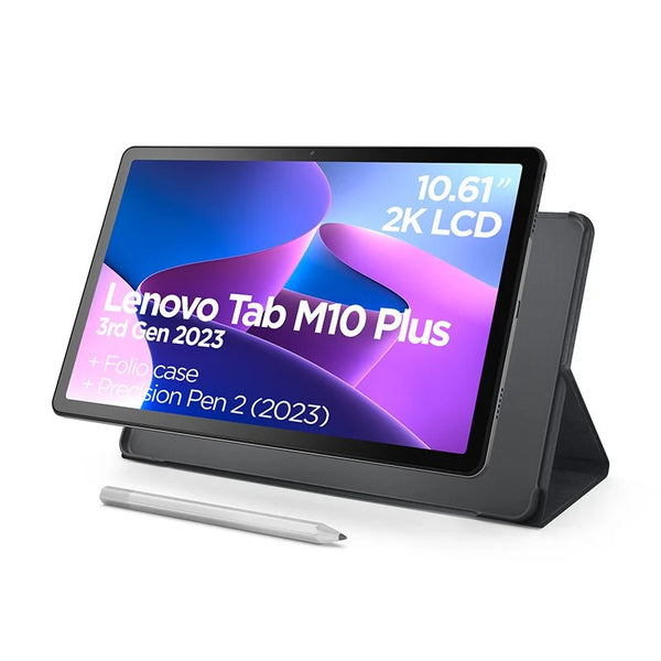 Lenovo Tab M10 Plus (3Gen) 2023 10.61" Gris Tormenta (128GB+4GB) Con Funda y Pen