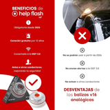 Luz Emergencia Baliza V16 Help Flash IoT DGT 3.0 NB-IoT, Geolocalización, Led Alta Intensidad, IP54