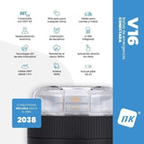 Luz de Emergencia NK Connected EL2024-C1 V16 Homologada Base Imantada Geolocalizable Funciona a Pilas