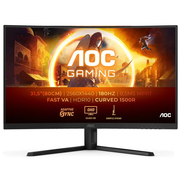 Monitor AOC CQ32G4VE - 31.5" - LED Fast VA QHD 180Hz Curvo
