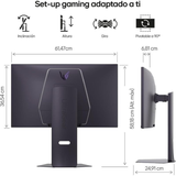 Monitor LG UltraGear 27G850A-B 27" 4K UHD Nano IPS 240Hz 1ms G-Sync FreeSync HDR600 USB HDMI