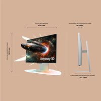 Monitor Samsung Odyssey 3D LS27FG904XUXEN 27" LED IPS UltraHD 4K 165Hz Altura Ajustable FreeSync