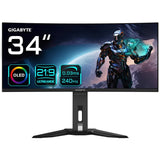 Monitor Monitor Gigabyte MO34WQC2 34" QD-OLED UltraWide QHD 240Hz FreeSync Premium Pro Curvo