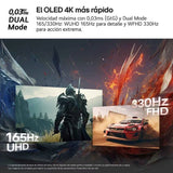 Monitor LG UltraGear 32GX850A-B 32" Ultra HD 4K 165Hz OLED 0,03ms G-SYNC FreeSync HDR10