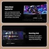 Monitor Samsung Odyssey G9 S49DG950SU 49" Dual QHD 240Hz OLED Curvo Gaming Hub FreeSync