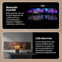 Monitor Samsung Odyssey G9 S49DG950SU 49" Dual QHD 240Hz OLED Curvo Gaming Hub FreeSync