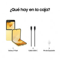Samsung Galaxy Z Flip6 Plegable con IA Amarillo - 512GB - 12GB - 5G