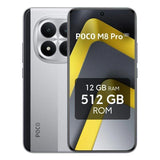 POCO M8 Pro Plata 5G - 512GB - 12GB - AMOLED 1.5K 5G Dual SIM Batería 6500mAh 100W IP68 HyperOS 2