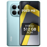 POCO M8 Verde 5G - 512GB - 8GB - AMOLED 120Hz 5G Dual SIM Carga Rápida 45W NFC IP65 HyperOS 2