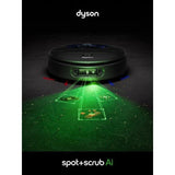Robot Aspirador y Fregona sin Bolsa Dyson Spot+Scrub Ai Negro