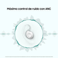 Samsung Galaxy Buds FE Auriculares Bluetooth Blancos con Cancelación Activa de Ruido