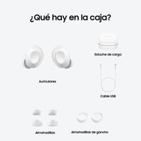 Samsung Galaxy Buds FE Auriculares Bluetooth Blancos con Cancelación Activa de Ruido