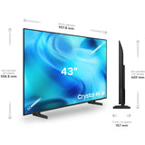 Samsung LED Crystal U8075H 43" Smart TV 4K UltraHD 50Hz Tizen HDR10