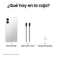 Samsung Galaxy S25 Edge con IA Titanio Plata - 256GB - 12GB - 5G
