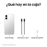 Samsung Galaxy S25 Edge con IA Titanio Plata - 256GB - 12GB - 5G