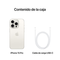 Apple iPhone 15 Pro 256GB Blanco - MTV43QL/A