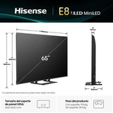 Hisense 65E8Q 65" Mini LED Quantum Dot 144Hz Full Array Subwoofer Dolby Vision IQ Dolby Atmos