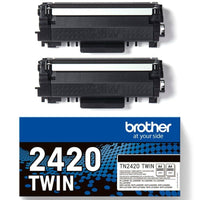 Toner Brother Tn2420TWIN (Pack 2 Unidades) Negro Original