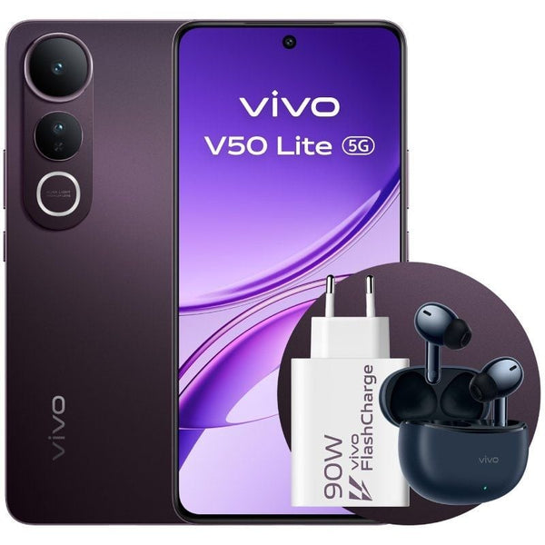 Vivo V50 Lite 5G Negro Fantasma - 256GB - 8GB - AMOLED 6500mAh
