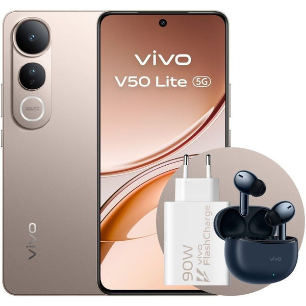 Vivo V50 Lite 5G Oro Titanio - 256GB - 8GB - AMOLED 6500mAh