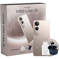 Vivo V50 Lite 5G Oro Titanio - 256GB - 8GB - AMOLED 6500mAh
