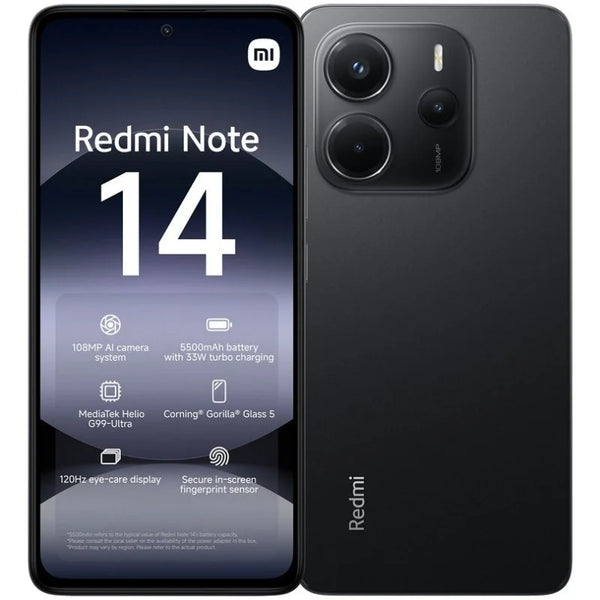 Xiaomi Redmi Note 14 4G Negro - 128GB - 6GB