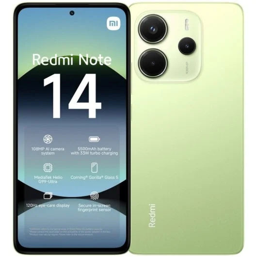 Xiaomi Redmi Note 14 4G Verde Lima - 256GB - 8GB