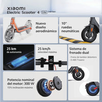 Xiaomi Electric Scooter 4 Lite (2nd Gen) Patinete Eléctrico 300W Negro