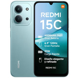 Xiaomi Redmi 15C Carga Rápida 33W Verde Menta - 128GB - 4GB