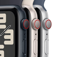Apple Watch SE | GPS + Cellular | 44mm | Caja Aluminio Blanco | Correa Loop deportiva Blanco Estrella - MRH23QL/A