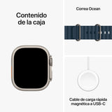 Apple Watch Ultra 2 | GPS + Cellular | 49mm | Caja en Titanio Negro | Correa Loop Alpine Verde oscuro | Talla L - MX4T3TY/A