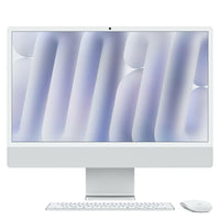 Apple iMac 24" 4,5K Chip M4 | 16GB RAM | 256GB SSD | CPU 8 núcleos | GPU 8 núcleos | Vidrio estándar | Magic Keyboard | Plata - MWUC3Y/A