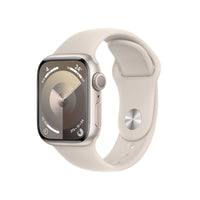 Apple Watch Series 9 | GPS | 41mm | Caja aluminio blanco estrella | Correa deportiva blanco estrella | Talla M/L - MR8U3QL/A