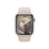 Apple Watch Series 9 | GPS | 41mm | Caja aluminio blanco estrella | Correa deportiva blanco estrella | Talla M/L - MR8U3QL/A